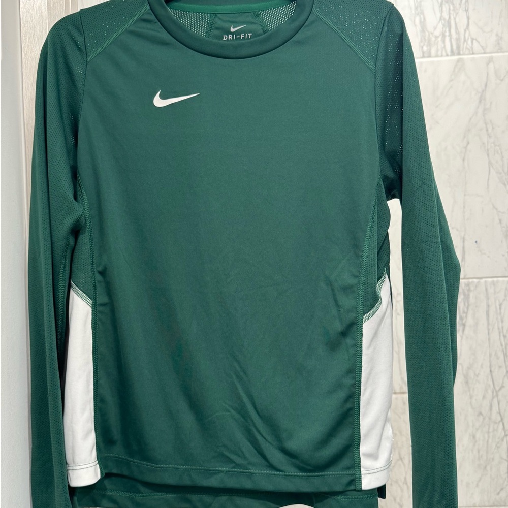 Nike Green Dri-FIT Long Sleeve Shirt